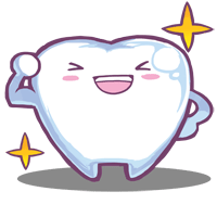 歯のキャラクターの写真